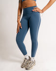 Sway Contour Leggings - Navy Blue