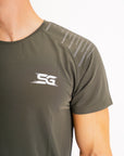 Gear Change Muscle T-shirt - Smoke Green
