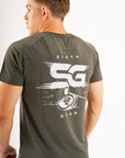 Gear Change Muscle T-shirt - Smoke Green