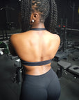 Elevate Halter Bra - Black