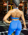 Elevate Halter Bra - Royal Blue
