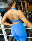 Elevate Halter Bra - Royal Blue
