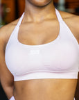 Elevate Halter Bra - Baby Pink