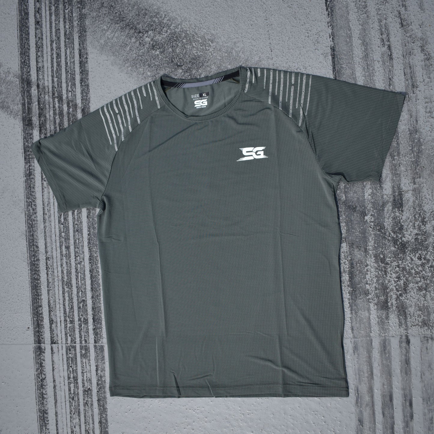 Gear Change Muscle T-shirt - Smoke Green