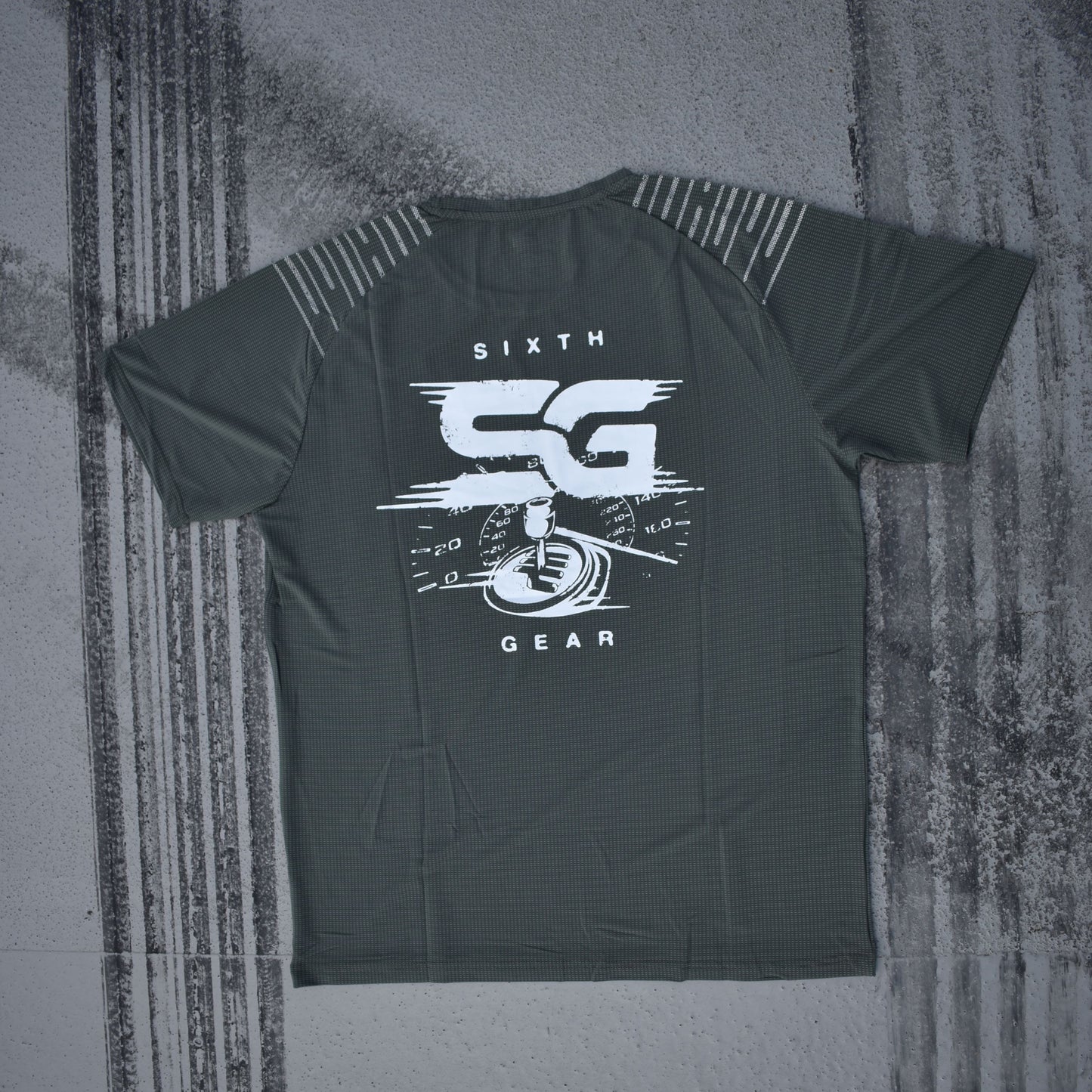 Gear Change Muscle T-shirt - Smoke Green